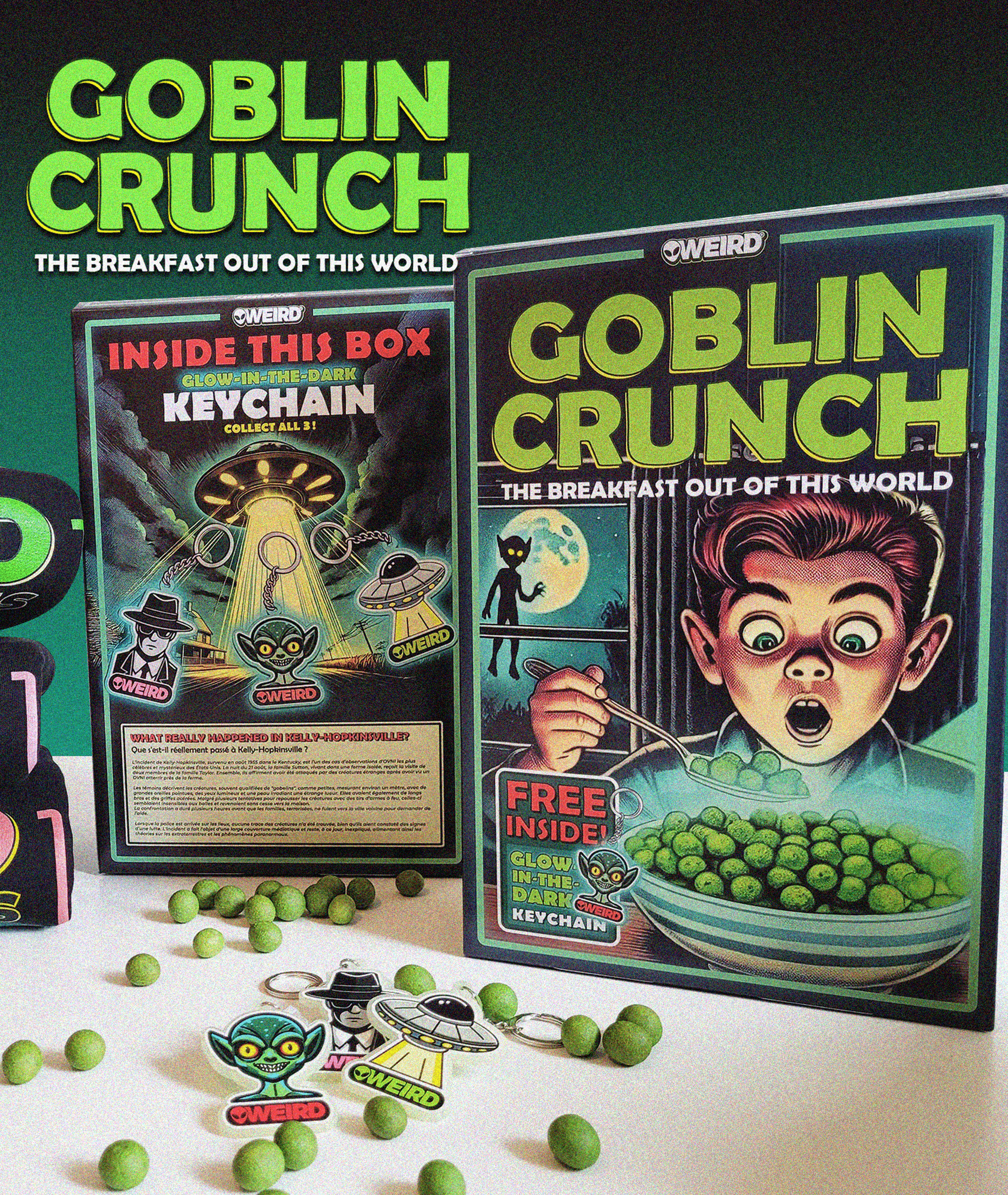 Sweat Little green men + GOBLIN CRUNCH Box